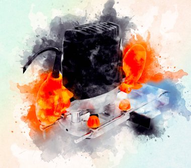 Bir seyyar değirmen makinesi büyük bir çark yapar.