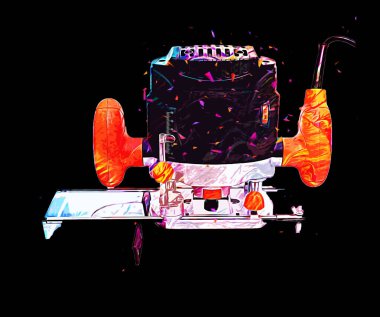 Bir seyyar değirmen makinesi büyük bir çark yapar.