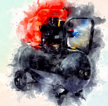 Güçlü hava kompresörü illüstrasyonuName