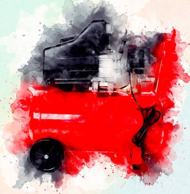 Güçlü hava kompresörü illüstrasyonuName