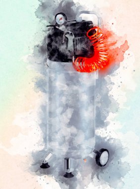 Güçlü hava kompresörü illüstrasyonuName