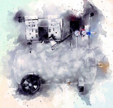 Güçlü hava kompresörü illüstrasyonuName