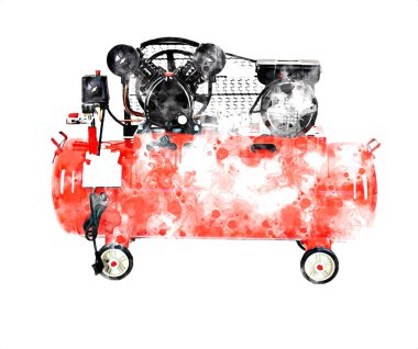 Güçlü hava kompresörü illüstrasyonuName