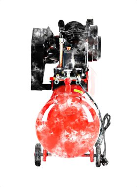 Güçlü hava kompresörü illüstrasyonuName