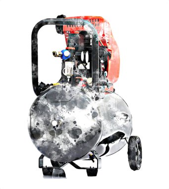 Güçlü hava kompresörü illüstrasyonuName