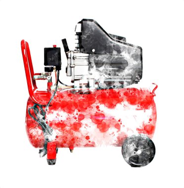 Güçlü hava kompresörü illüstrasyonuName