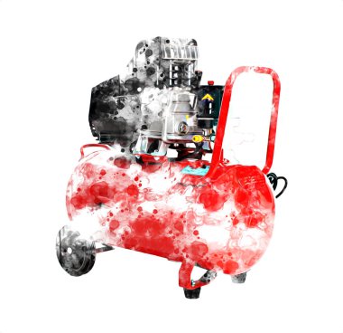 Güçlü hava kompresörü illüstrasyonuName