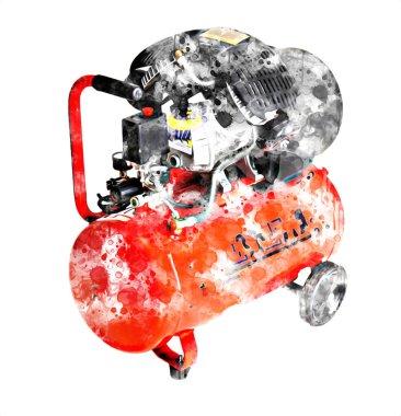 Güçlü hava kompresörü illüstrasyonuName