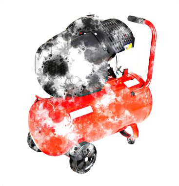 Güçlü hava kompresörü illüstrasyonuName