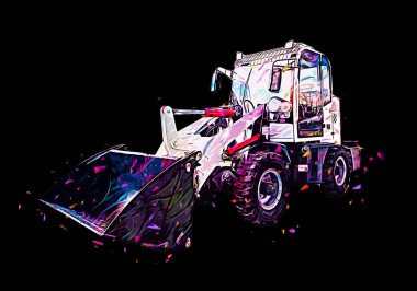 Yükleyici illüstrasyon renk sanatı antika çizimi