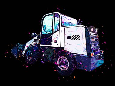 Yükleyici illüstrasyon renk sanatı antika çizimi