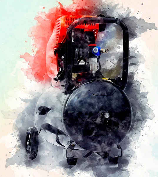 Güçlü hava kompresörü illüstrasyonuName