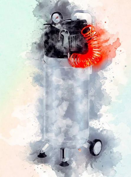 Güçlü hava kompresörü illüstrasyonuName