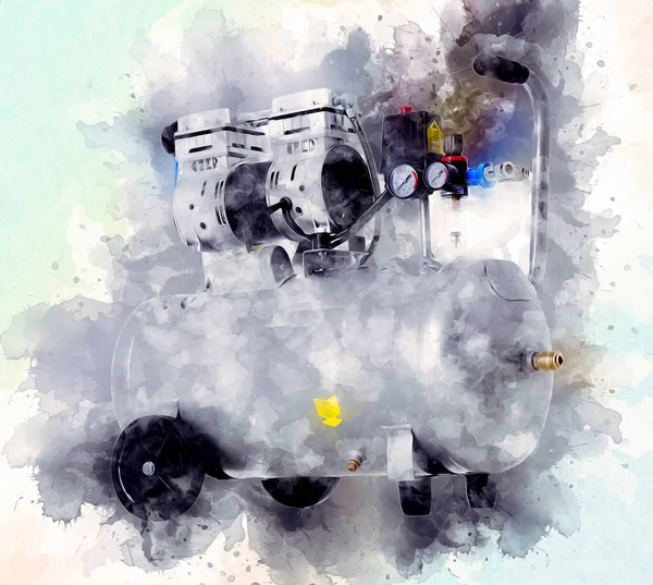 Güçlü hava kompresörü illüstrasyonuName