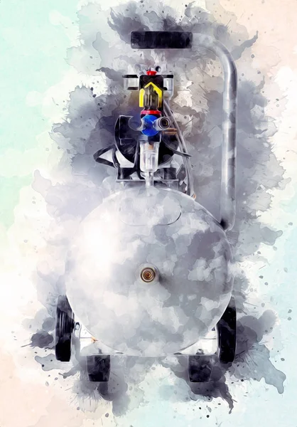 Güçlü hava kompresörü illüstrasyonuName