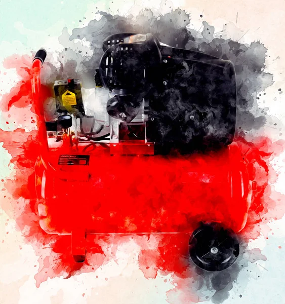 Güçlü hava kompresörü illüstrasyonuName