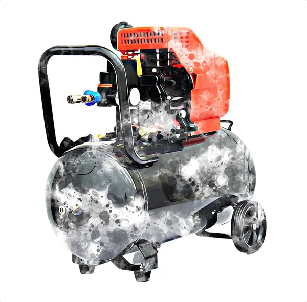 Güçlü hava kompresörü illüstrasyonuName