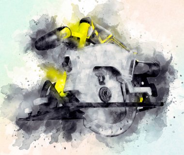 Dairesel testere çizim sanatı eskiz antika vintage