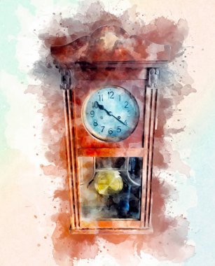 Eski antika klasik saatlerin eski kağıt arka plandaki tuşları.