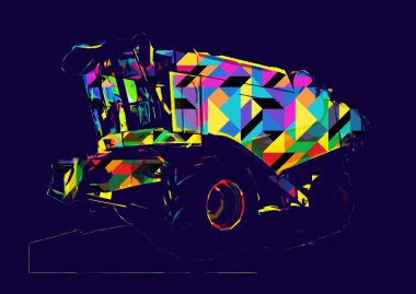 Modern tarımsal birleşim beyaz arka planda izole edilmiş eskiz eskizi antika