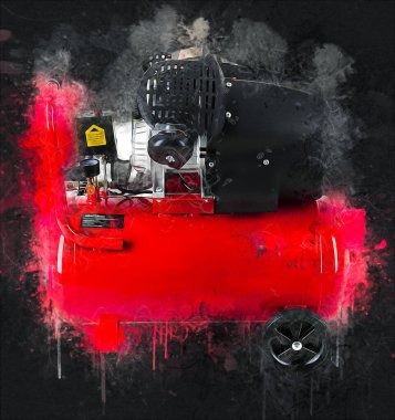 Güçlü hava kompresörü illüstrasyonuName