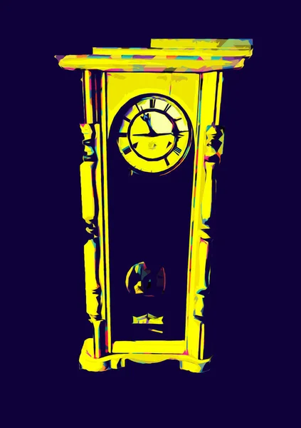 Les Cadrans Des Anciennes Horloges Classiques Sur Fond Papier Vintage — Photo