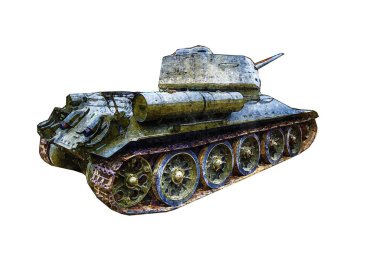 Vintage tank izole çizim sanat illüstrasyonu