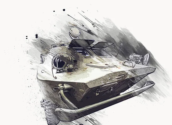 Ein Amphibischer Infanterie Kampfpanzer — Stockfoto