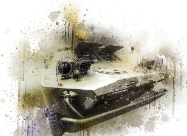Carro Armato Fanteria Anfibia Che Combatte Veicoli Guerra — Foto Stock