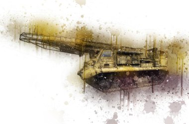 Uçaksavar füze tankı retro vintage