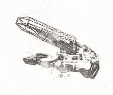 Uçaksavar füze tankı retro vintage