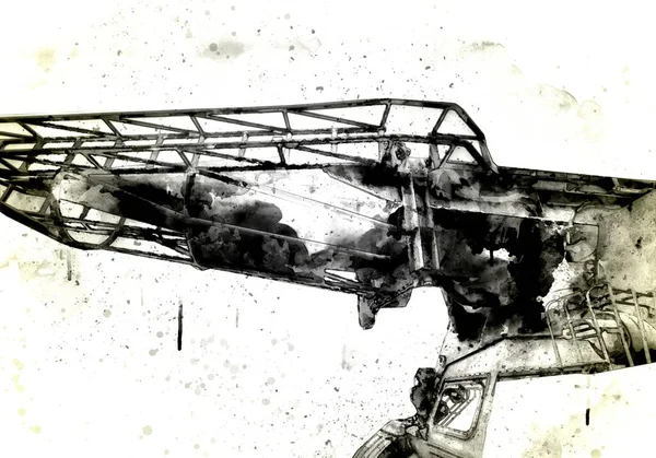 Vliegtuig Raket Systeem Tank Retro Vintage — Stockfoto