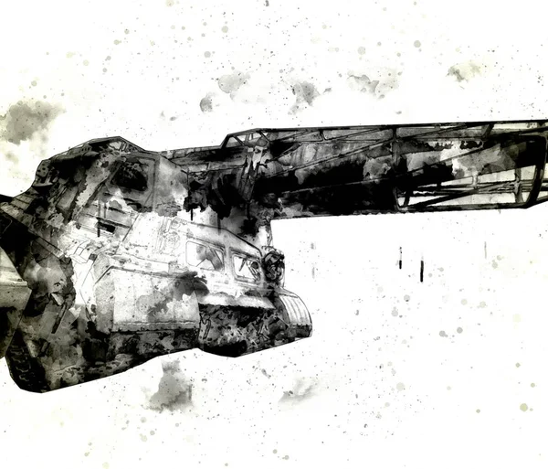 Ретро Винтажный Танк Зенитной Ракеты — стоковое фото