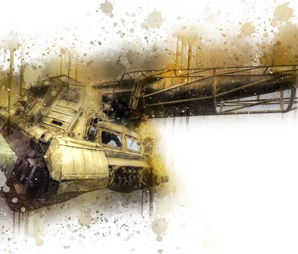 Flugabwehrraketensystem Panzer Retro Jahrgang — Stockfoto