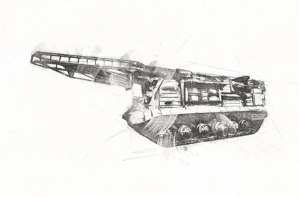 Antyrakietowy System Zbiornika Retro Vintage — Zdjęcie stockowe