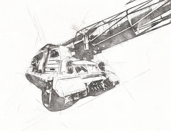 防空导弹系统坦克复古 — 图库照片