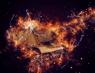 Vintage tank izole çizim sanat illüstrasyonu