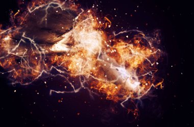 Amerikan savaş uçağı resim sanatı klasiği çiziyor.