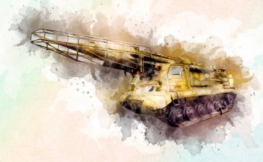 Uçaksavar füze tankı retro vintage