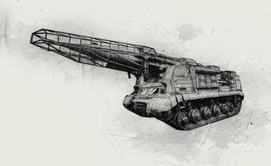 Uçaksavar füze tankı retro vintage