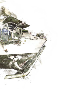 Bir amfibi piyade savaş tankı.