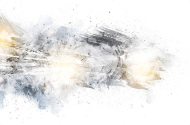 Amerikan savaş uçağı resim sanatı klasiği çiziyor.