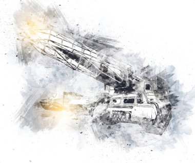 Uçaksavar füze tankı retro vintage