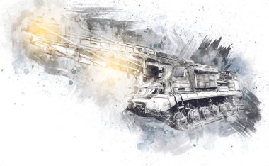 Uçaksavar füze tankı retro vintage