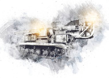 Uçaksavar füze tankı retro vintage