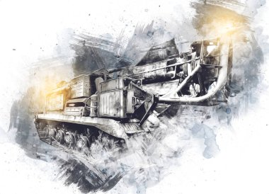 Uçaksavar füze tankı retro vintage