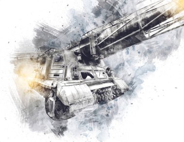 Uçaksavar füze tankı retro vintage