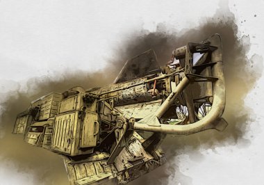 Uçaksavar füze tankı retro vintage