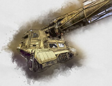 Uçaksavar füze tankı retro vintage