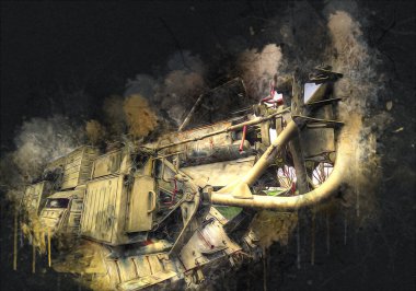 Uçaksavar füze tankı retro vintage